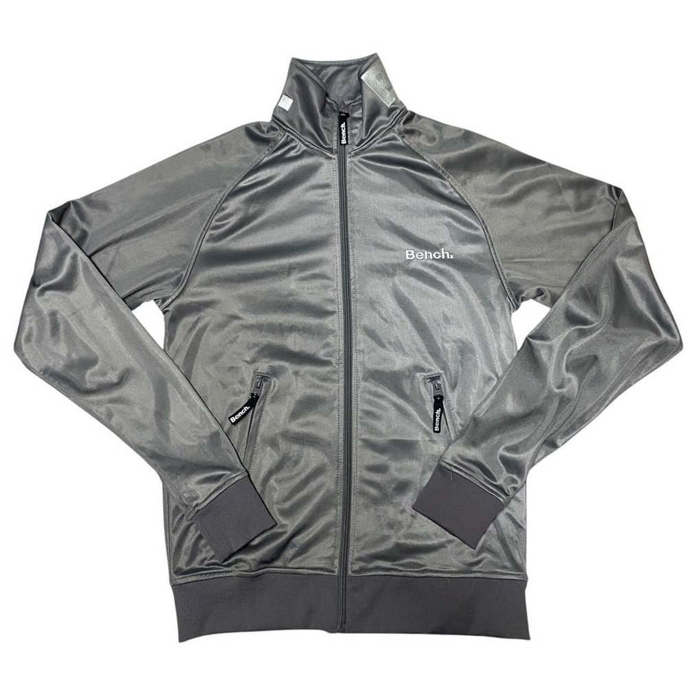 Vintage Bench Full Zip Track Jacket Gray‎ Y2K